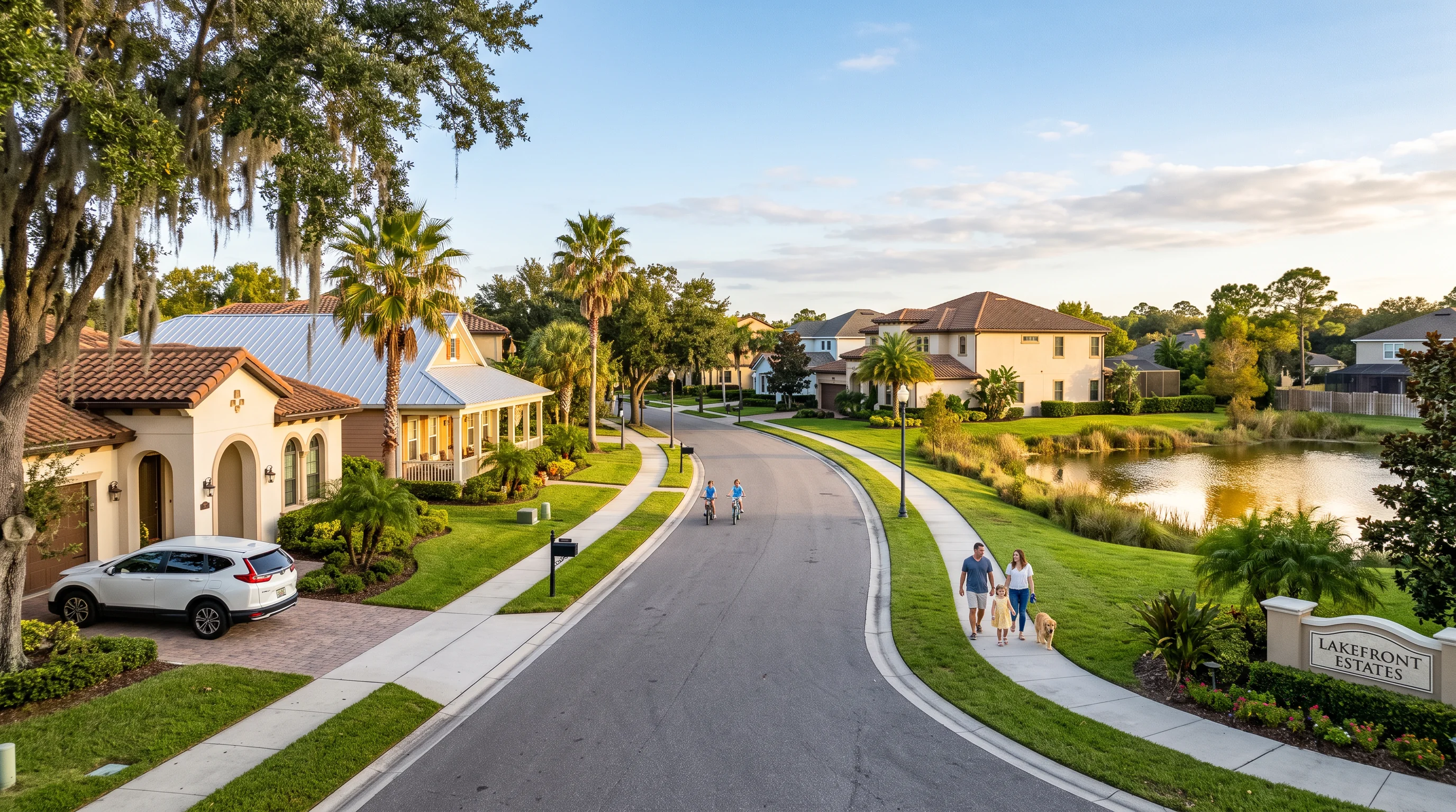 Kissimmee and Osceola County, Florida residential neighborhood near Orlando